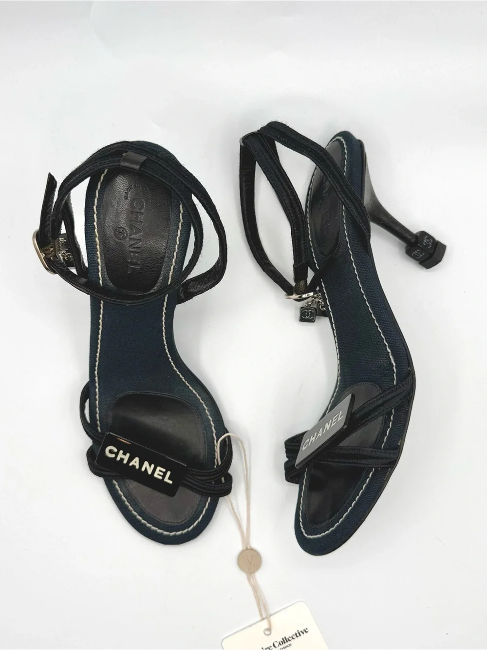 Chanel RARE Dice Ankle Strap heels size 39.5